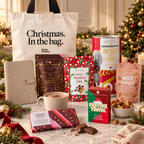 Christmas. In the bag. gift collection with seven presents and Proper Presents tote